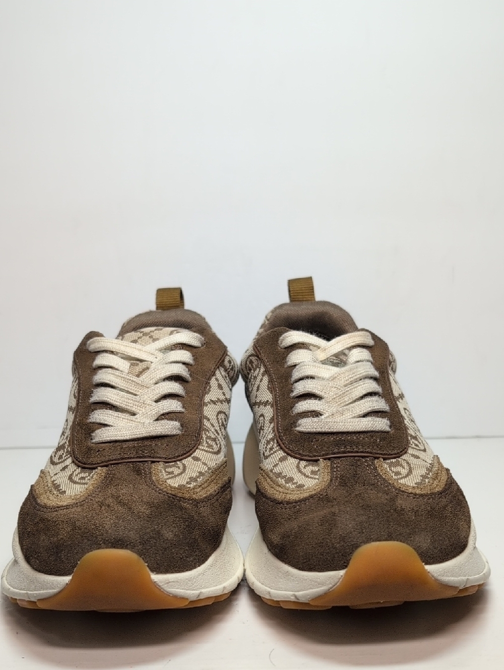 Tory Burch T Monogram Suede Good Luck Trainer sneakers womans size 8 - Picture 3 of 16